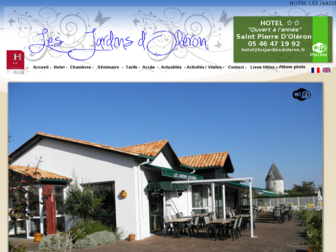 hotel-lesjardins-oleron.com website preview