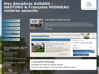 avrard-monneau-saint-jean-angely.notaires.fr website preview