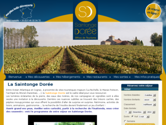saintongedoree-tourisme.com website preview