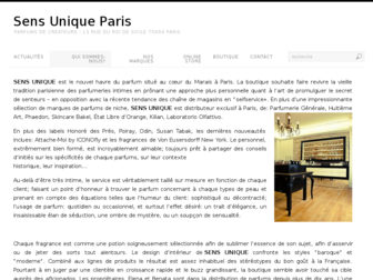 sensuniqueparis.com website preview