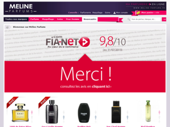 meline-parfums.fr website preview