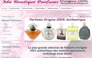 maboutiqueparfums.com website preview
