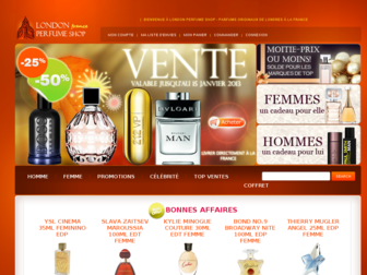 londonperfumeshop.fr website preview