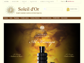 parfumeriedusoleildor.net website preview