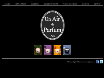 unairdeparfum.fr website preview