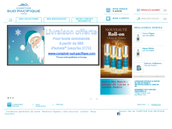 comptoir-sud-pacifique.com website preview