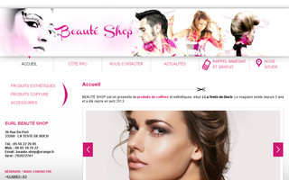 beaute-shop.fr website preview
