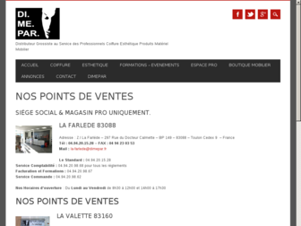 dimepar.fr website preview