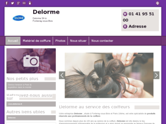 delorme-coiffure.com website preview