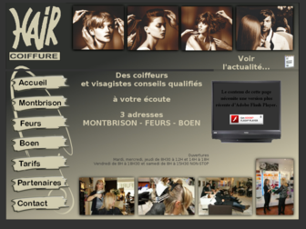 hair-coiffure.net website preview