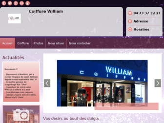 william-coiffure.fr website preview