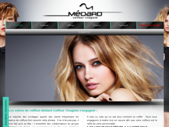 medard-coiffure.fr website preview