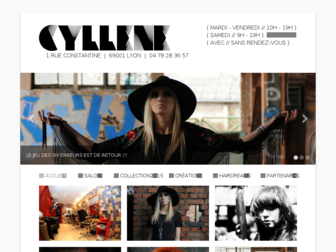 cyllene-coiffure.fr website preview