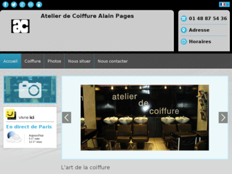atelierdecoiffure.fr website preview