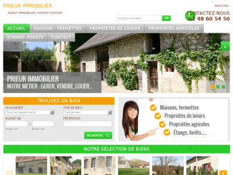 prieur-immobilier.com website preview
