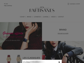 lespartisanes.com website preview