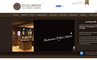 stylos-montres.fr website preview