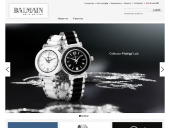 fr.balmainwatches.com website preview