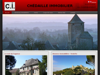chedailleimmobilier.com website preview