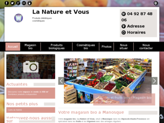 magasin-bio-nature-vous.fr website preview