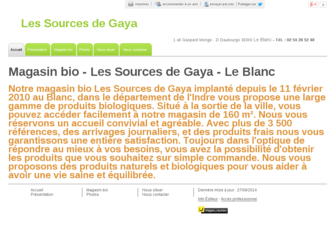 magasin-bio-sources-de-gaya-36.fr website preview