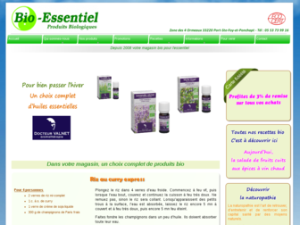 bio-essentiel.fr website preview