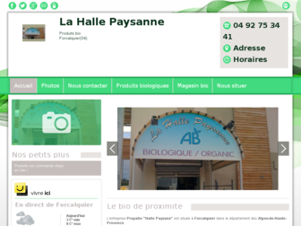 magasin-bio-halle-paysanne.fr website preview