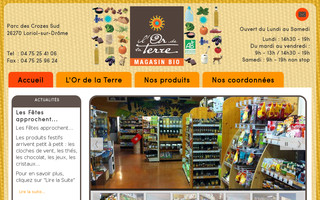 or-de-la-terre-loriol.fr website preview