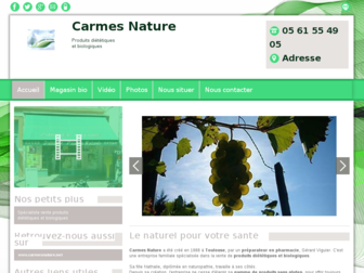 carmesnature.fr website preview