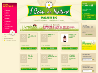 1coindenature.fr website preview