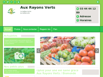 aux-rayons-verts.fr website preview