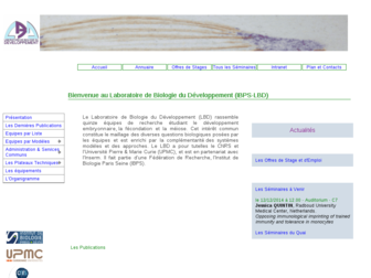 bio-dev.snv.jussieu.fr website preview