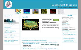 biologie.ens.fr website preview