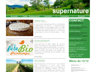 super-nature.fr website preview