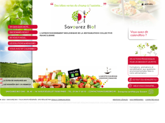 savourezbio.fr website preview