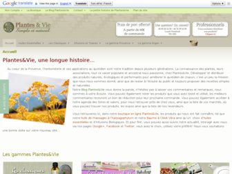 plantesetvie.fr website preview