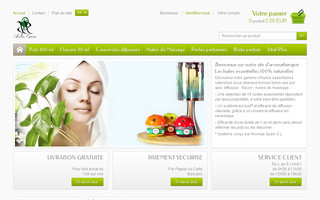 aromasspain.fr website preview