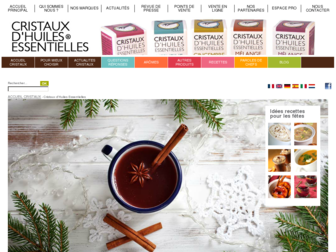 cristauxdhuilesessentielles.com website preview