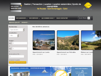 balagne-immobilier.com website preview