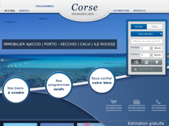 corseimmobilier.fr website preview