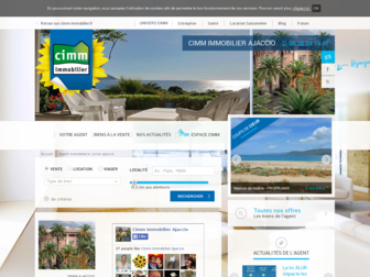 corse-ajaccio.cimm-immobilier.fr website preview