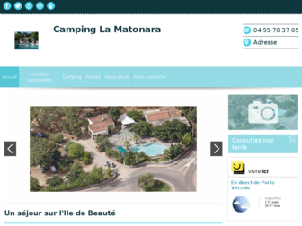 camping-matonara.fr website preview