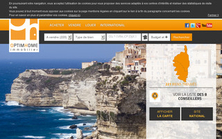 corse.optimhome.com website preview