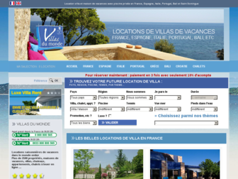 villasdumonde.fr website preview