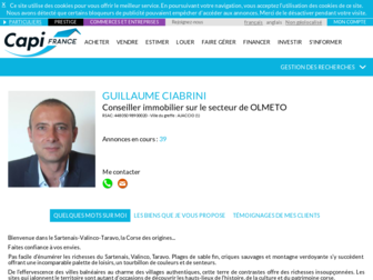 guillaume.ciabrini.capifrance.fr website preview