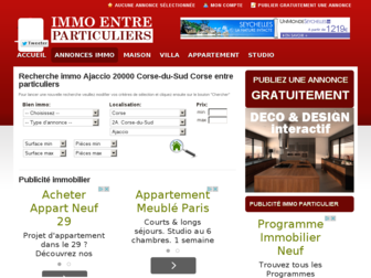 ajaccio.immo-entre-particuliers.com website preview