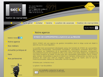 secicsyndic.fr website preview