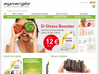 synergiashop.com website preview