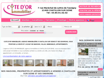cotedorimmobilier.com website preview