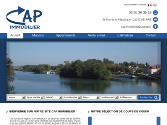 cap-immobilier-seurre.com website preview